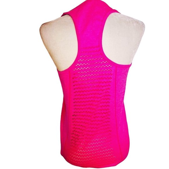 Ebb And Flow Women's HOT PINK BARBIE RACER BACK TOP Shirt  SIZE M - Picture 3 of 8